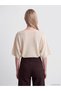 Özmarka New Season Beige Crew Neck Women's Knitwear Sweater - 4