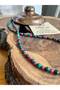 Malahit and Ruby Design Chain Necklace - 2