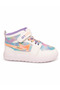 Girl's White Velcro Sneakers - 5