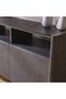 Millo 3 Doors Buffet Cabinet-Grey Metallic, Furniture Piece For Living Room And Home Styling - 5
