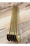 6-Piece Stainless Steel Spoon Set with Straws + Cleaning Brush (Total 7 Pieces)
