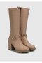 Beige Women's Boots - 2