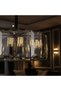Oslo 12-Light Glass Chandelier Glass And Metal Smoke Glass 60 cm - 2