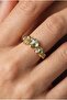 Women's Green Stone Ring Adjustable