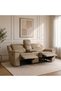 Aurevo 2 Seater Faux Leather Recliner With Console And Storage + Wireless Charging Beige - 4