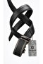 Men's Faux Leather Belt with Automatic Lock - Stylish Buckle with Special Mechanism - 3