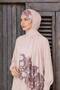 Twill Rose Scarf Combed Cotton Shawl - Pastel Powder - 3