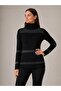 Full Turtleneck Knitwear Sweater - Black