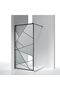 Shower Partition Black+Silk Print 1000x2000, Bath Shower Fitting For Daily Washroom Use