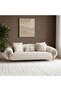 Corwin 3 Seater Fabric Sofa Beige, Home Furniture For Comfortable Everyday Use - 2