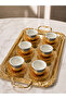 Porcelain 6-Person Humayun Coffee Cup Set - 4