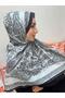 Black Li̇ona Pattern Soft Cotton Scarf