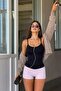 Women's Slip Molded Black Body Knitted Medium Support - 2