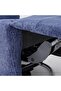 Kenna Fabric Recliner With Glider + Swivel Navy, Home Furniture For Comfortable Everyday Use - 5