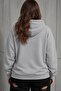 Bery Women's Large Size Oversized Basic Hooded Two-Thread Cotton Sweatshirt Relaxed Fit Unisex Sevgil - 2