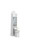 Kate Swivel Standing Cabinet With Mirror And Stool White - 3