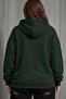 Bery Women's Large Size Oversized Basic Hooded Two-Thread Cotton Sweatshirt Relaxed Fit Unisex Sevgil - 2