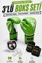 Dual Color 3-Piece Boxing Set: Boxing Gloves, Bandage, and Mouthguard