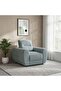 Branson 1 Seater Fabric Sofa Light Blue, Home Furniture For Comfortable Everyday Use