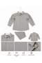 Boys' 3-Piece Suit with Checked Coat Concept - 3