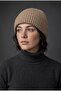 Unisex Winter Knitwear Beige Beanie |   Plain Basic Knitted Beanie Model - 2