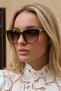 Melissa New Season Popular Vintage Ultra Light Brown Women's Sunglasses with Uv400 Filter - 3