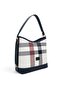 White - Navy Blue Plaid Women's Shoulder Bag Sp1286 - 2