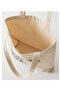 Shopping Is My Therapy Printed Ecru Tote Bag - 8