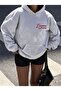 Women's Enemies to Lovers Text Printed Hooded Sweatshirt - 2