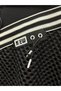 Plus Size Hooded Zippered Mesh Detailed Contrast Striped Wide Leg Women's Top and Bottom Set - 7