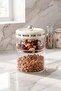 Multi-Purpose Glass Jar Set with Cream Lids - 7