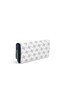 White - Navy Blue Monogram Women's Wallet and Card Holder Sp979 - 3