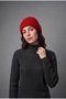 Unisex Winter Knitwear Red Beanie |   Plain Basic Knitted Beanie Model - 4