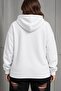 Bery Women's Large Size Oversized Basic Hooded Two-Thread Cotton Sweatshirt Relaxed Fit Unisex Sevgil - 2