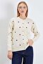 Floral Embroidered Buttoned Knitwear Cardigan - 5