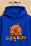 Capybara Printed Hooded Children's Tracksuit Set – Ages 3-12 - 3