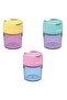 Colorful Pencil Sharpener 3 Pieces Keyroad Kr-972410 Double Blade Pencil Opener with Container Plastic Pencil Sharpener Kale - 4