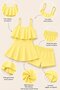 Girls' Suspender Ruffle Dress and Shorts 2-Piece Swimsuit Set 12919 - 2