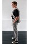 Men's Elastic Waist Lycra Comfortable Fit Smart Casual Jogger Trousers - 3