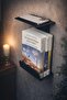 Black Metal Bedside Shelf, Bedside Bookshelf, Phone Holder Wall Organizer, Book Reading Stand 32X20 cm - 2