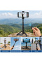 100 cm Led Lighted Selfie Stick Wireless Remote Control Tripod Phone Holder - 5