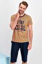 Rolypoly Stay Cool Orange Crew Neck Men's Capri Set