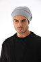 Unisex Knitwear Beanie with Drawstring at the Back, Winter Draped Slouchy Beanie - 7