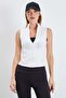 سترة ضيقة من قماش دايفر كاسيرد بياقة عالية