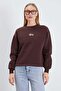 3 Thread Signature Embroidered Oversize Sweatshirt with Stopper - 3