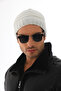 Unisex Knitwear Beanie with Drawstring at the Back, Winter Draped Slouchy Beanie - 6