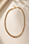 Mirella Orange Beaded Crushed Dorika Necklace - 2