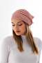 Women's Drawstring Backless Loose Knitwear Beanie - Flowy Winter Beanie - 5