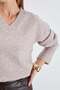 Basic V-Neck Oversize Knitwear Sweater - 6
