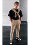 Men's Elastic Waist Lycra Comfortable Fit Smart Casual Jogger Trousers - 6